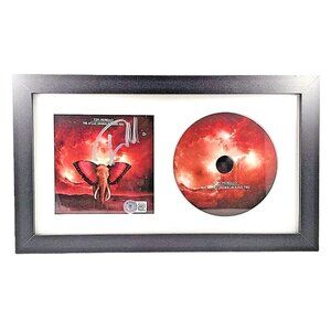Tom Morello Signed Atlas Underground CD Cover Framed Matte Beckett BAS Autograph